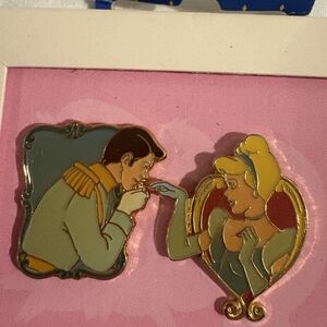 Cinderella and Prince Charming Enamel Pin Set